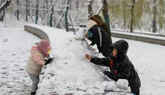 沒(méi)有暖氣的南方下雪